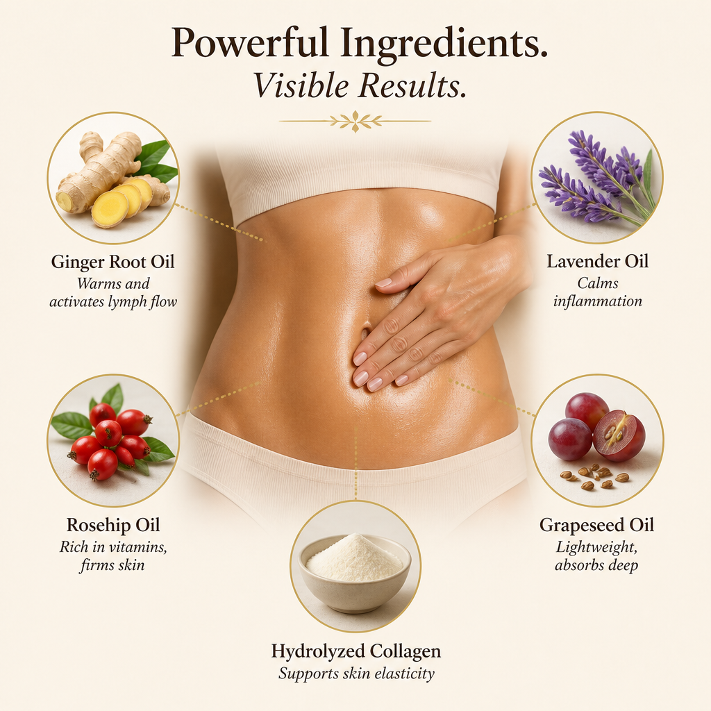 LymphLift Ginger Lymphatic Drainage Oil — One Month Supply